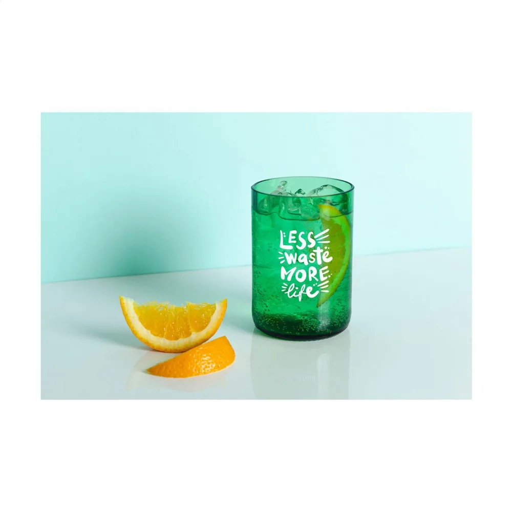 Printed Rebottled Tumbler 2-pack Set Upcycled Glass 400ml — product photo 4