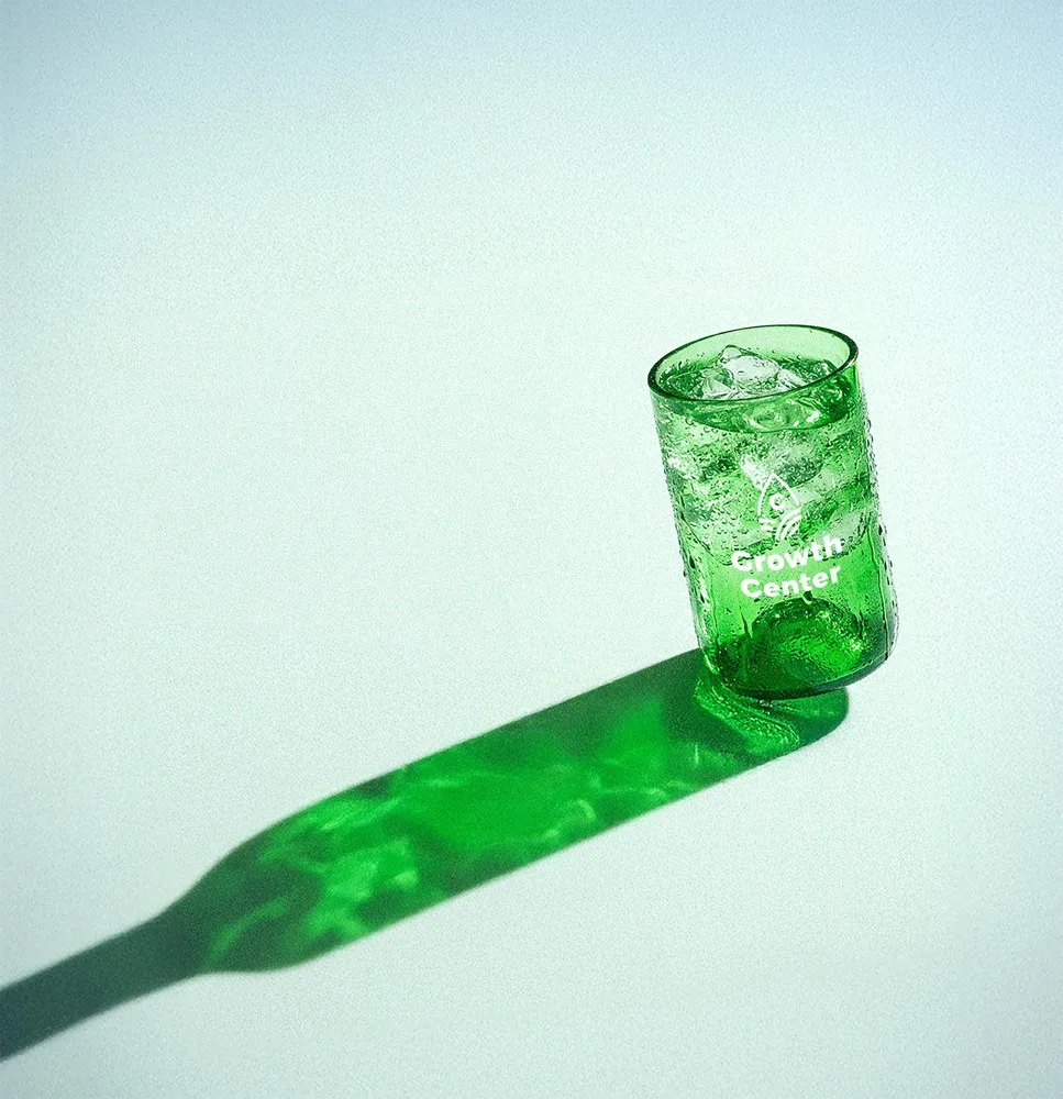 Printed Rebottled Tumbler 2-pack Set Upcycled Glass 400ml — product photo 5