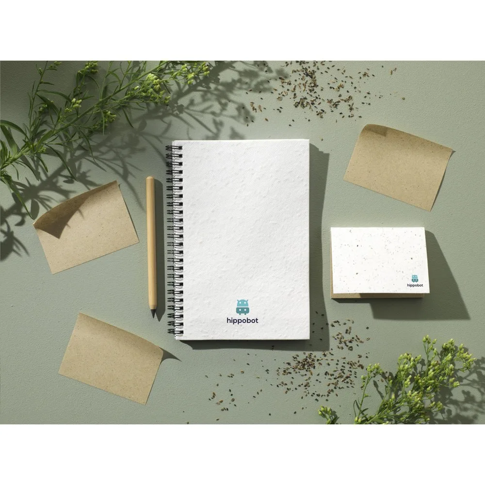 Custom Printed Seed Paper Sticky Notes Plantable Cover Grass Paper A7 — product photo 2