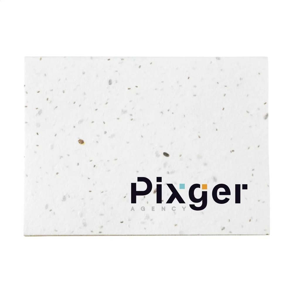 Custom Printed Seed Paper Sticky Notes Plantable Cover Grass Paper A7 — product photo 5