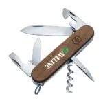 Victorinox Spartan Wood bedrucken 10 Funktionen Walnuss 91mm — Produktfoto 3