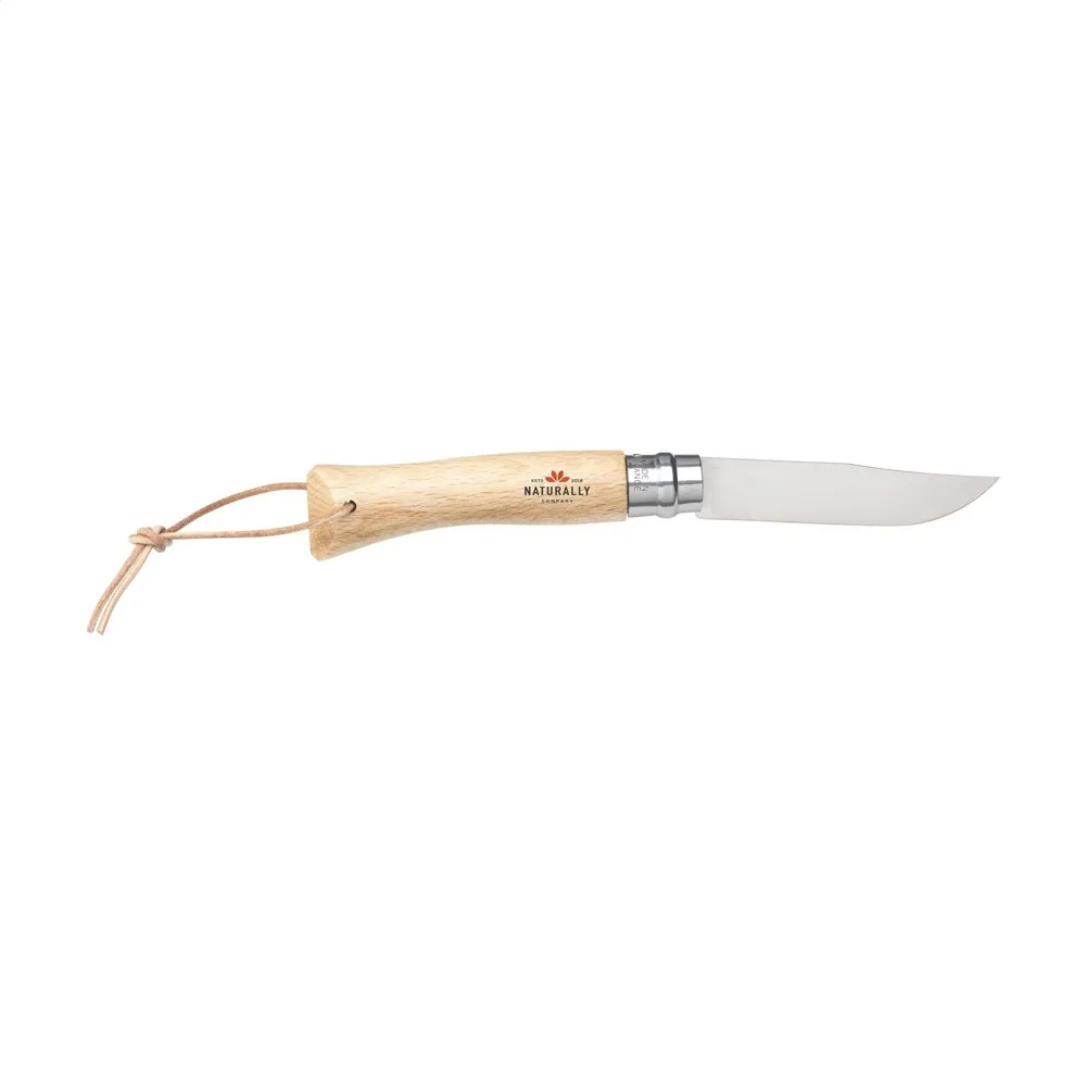 Opinel Taschenmesser No 07 Gravur Edelstahl Buche 18 cm — Produktfoto 3