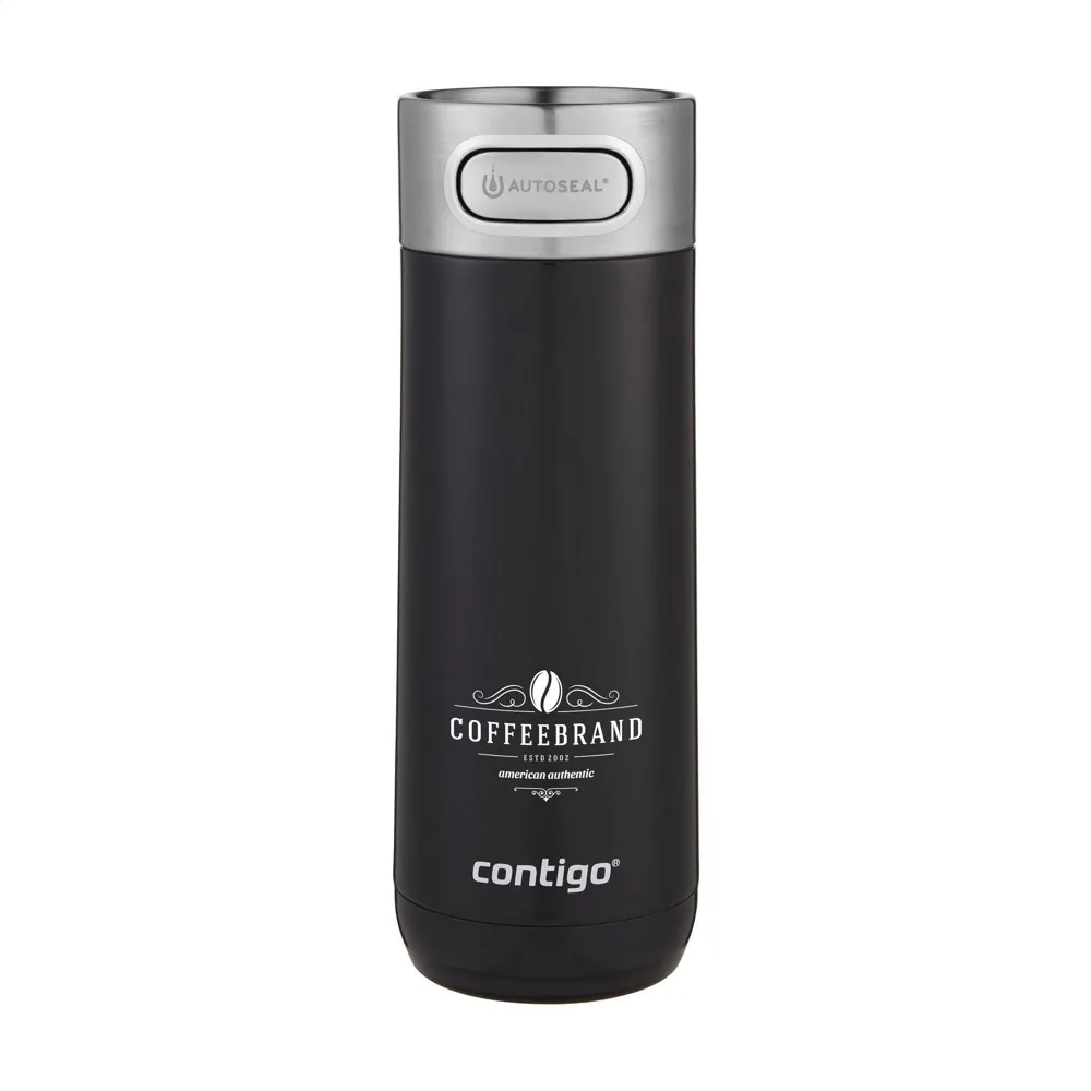 Contigo® Luxe AUTOSEAL® 470 ml thermosbeker zwart ± pms black - Bidons & Shakers Contigo® Luxe AUTOSEAL® 470 ml thermosbeker, zwart (± pms black)