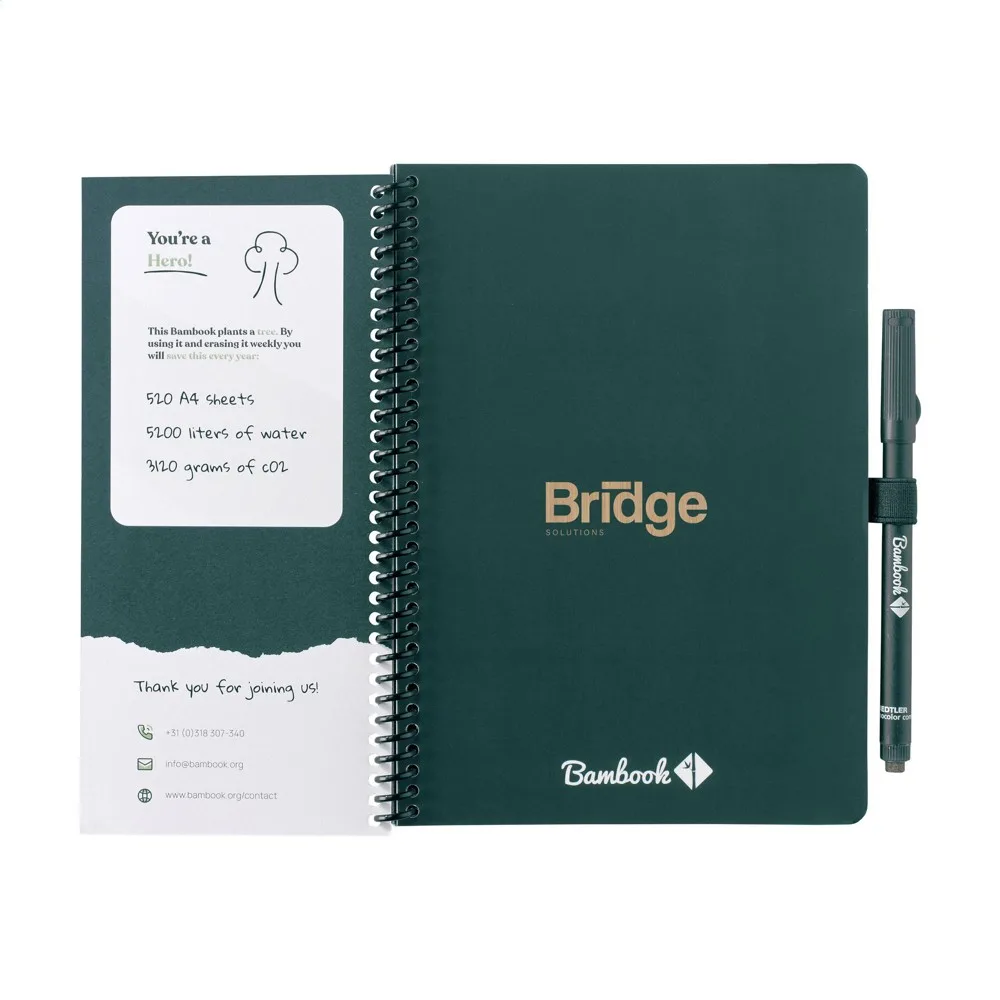Erasable Notebook Bambook Classic Printed Reusable FSC A5 — product photo 17