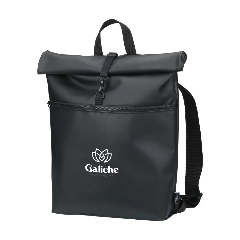 Custom 17 inch Laptop Backpack Fraenck James Tarpaulin — product photo 3