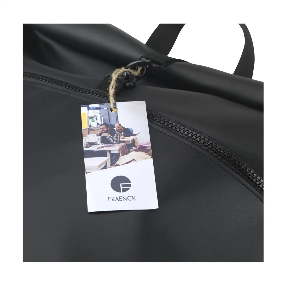 Custom 17 inch Laptop Backpack Fraenck James Tarpaulin — product photo 8