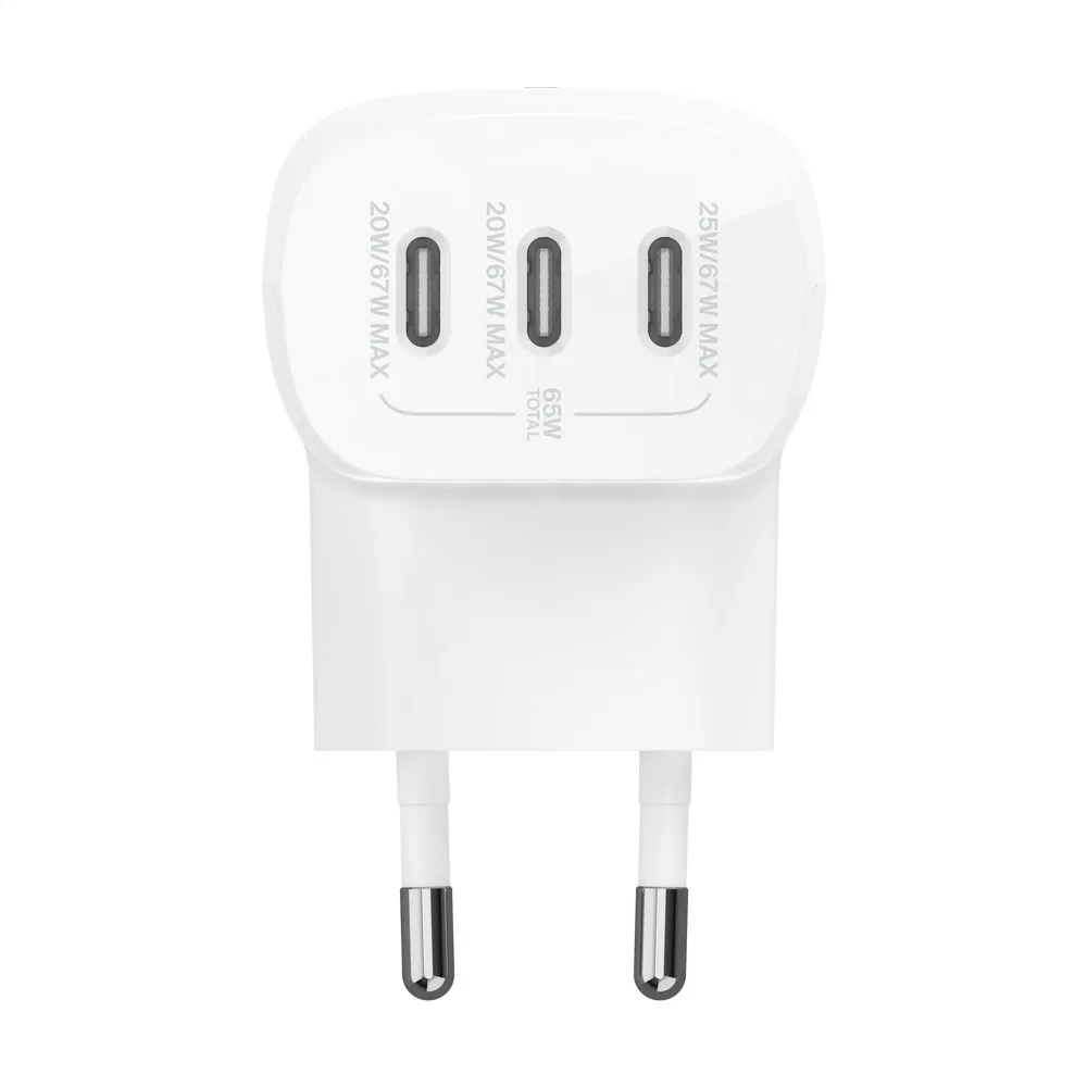 USB-C Wall Charger Belkin 3-Port Printed Fast Recycled 67W — product photo 4