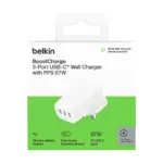 USB-C Wall Charger Belkin 3-Port Printed Fast Recycled 67W — product photo 8