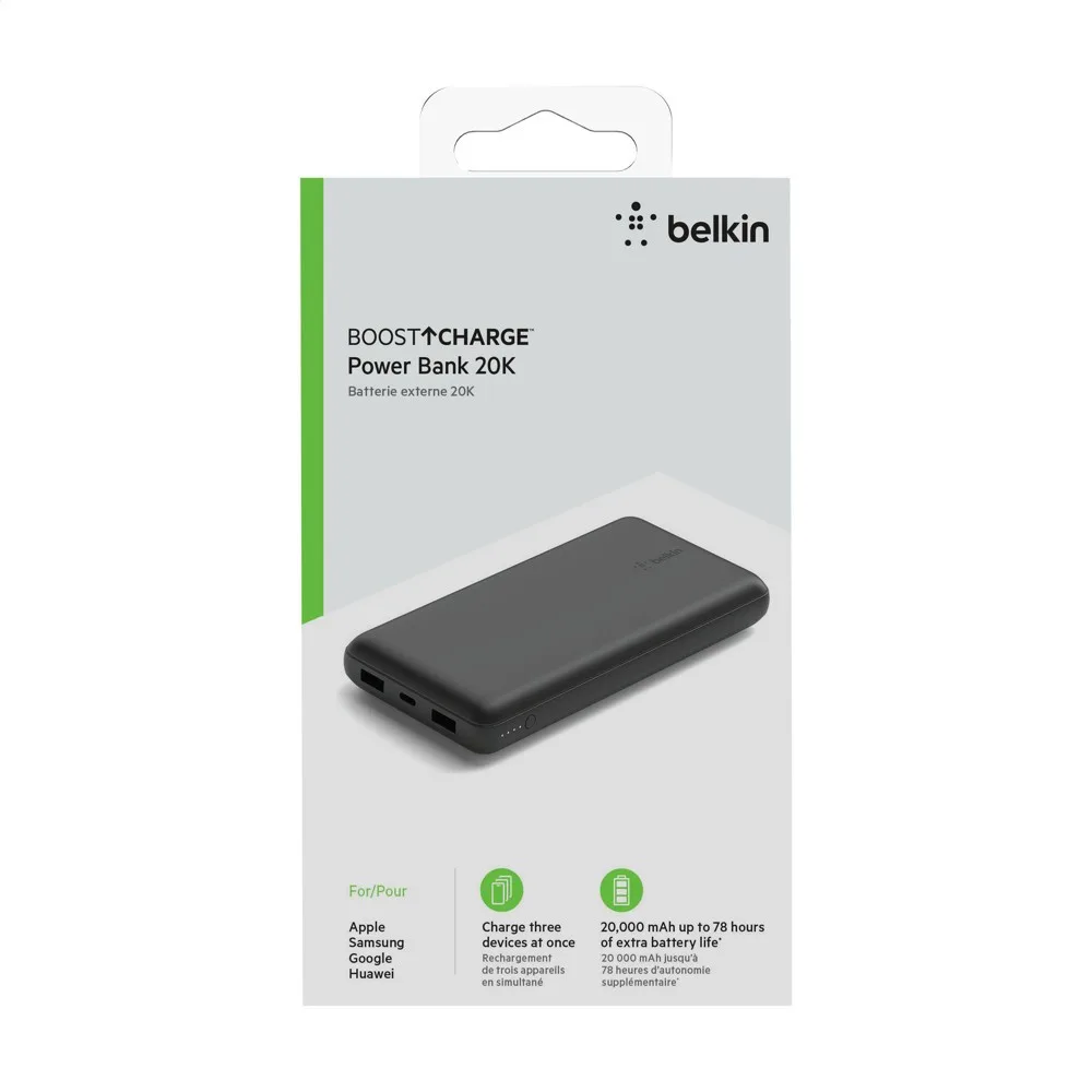 Powerbank Belkin BoostCharge 20K bedrucken USB-C Recycelt — Produktfoto 15