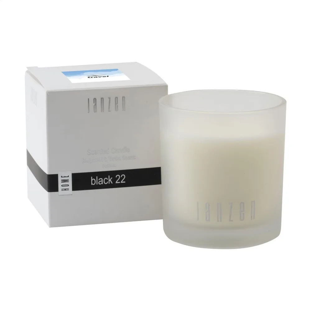 Duftkerze JANZEN Black 22 bedrucken Glas Naturwachs — Produktfoto 6