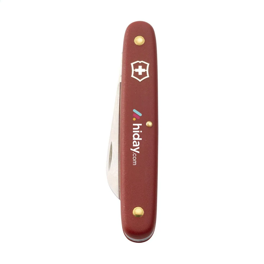 Victorinox Blumenmesser bedrucken Rot Recycling-Stahl 10cm — Produktfoto 4