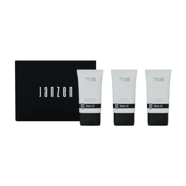 Geschenkset JANZEN Black 22 bedrucken Briefkasten 3x50ml