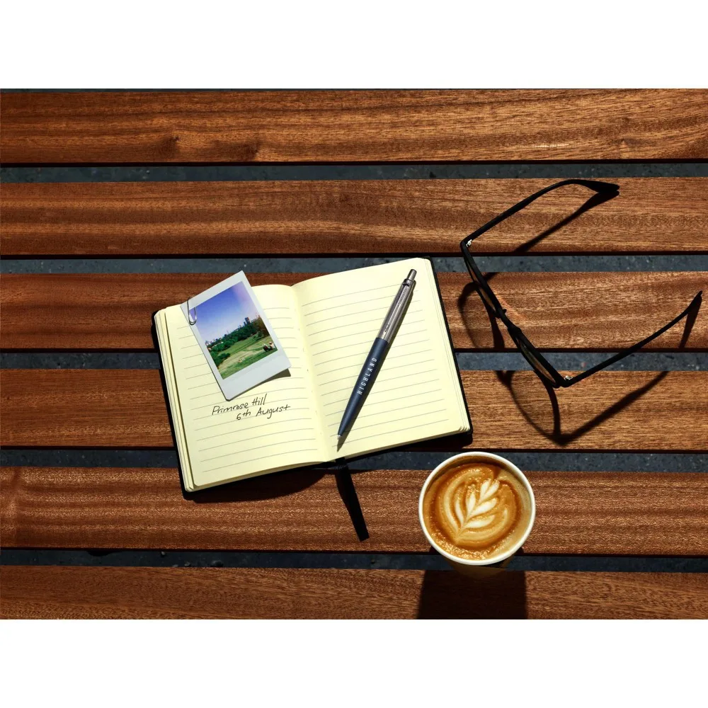 Parker Jotter XL Kugelschreiber bedrucken Blau Metall — Produktfoto 10