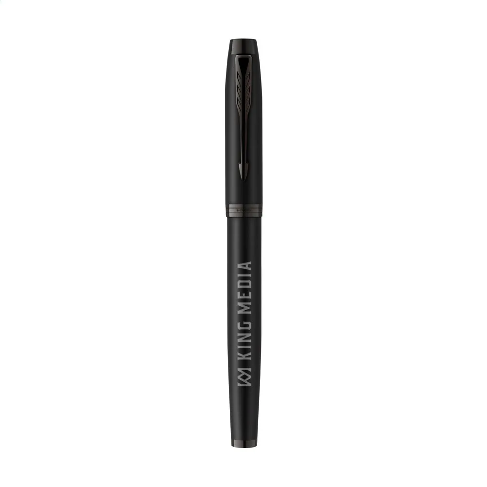 Parker IM Achromatic Rollerball bedrucken Edelstahl Matt M — Produktfoto 4