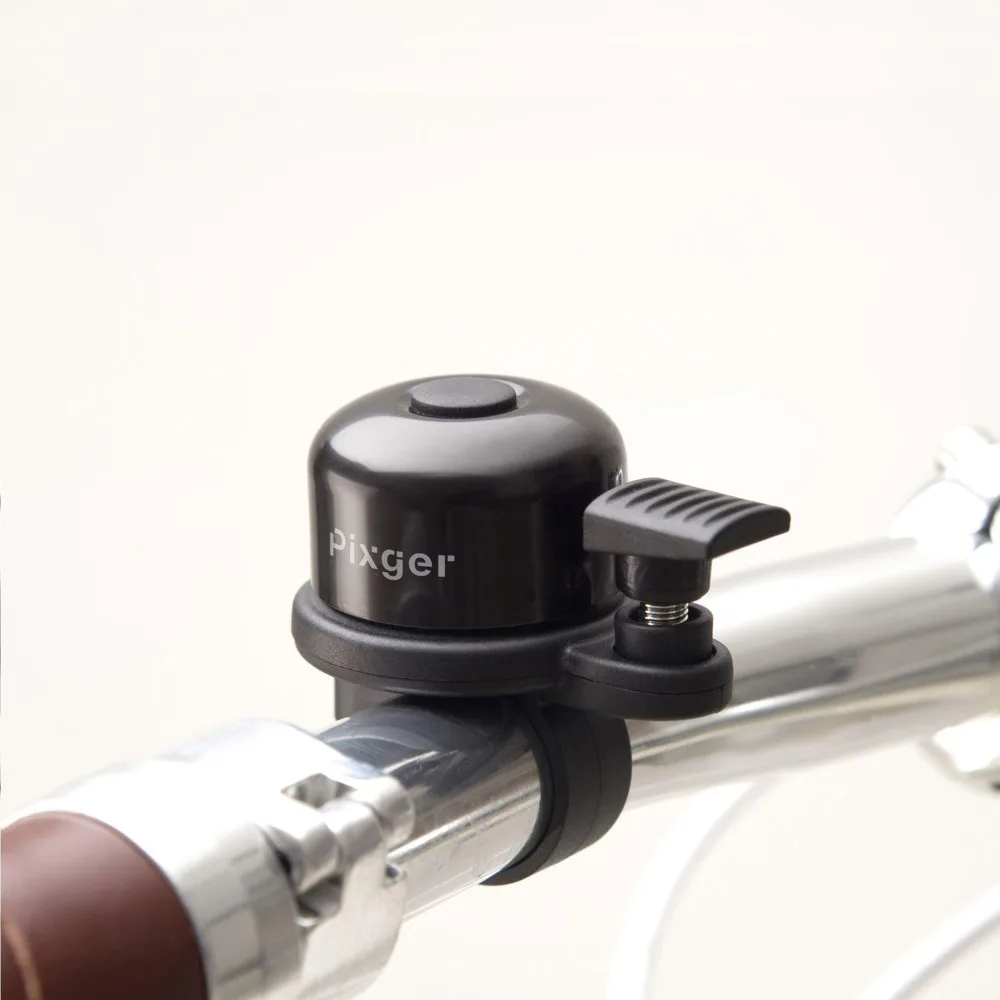 Airbell Fahrradklingel Bedrucken Airtag Halter Schwarz 22mm — Produktfoto 7