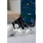 Airbell Fahrradklingel Bedrucken Airtag Halter Schwarz 22mm — Produktfoto 8