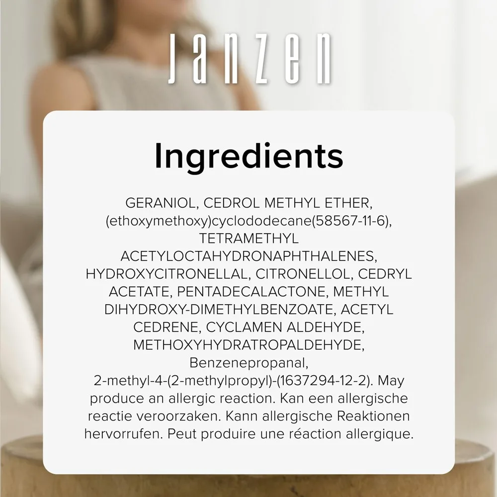 Duftstäbchen JANZEN Gracious Amber Logo Bedrucken Glas 200ml — Produktfoto 8