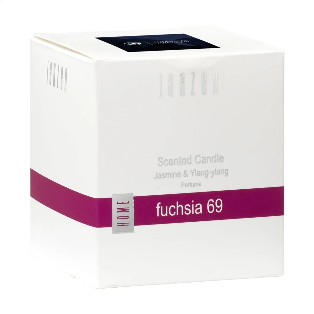 Duftkerze JANZEN Fuchsia 69 Naturwachs mit Logo bedrucken — Produktfoto 7