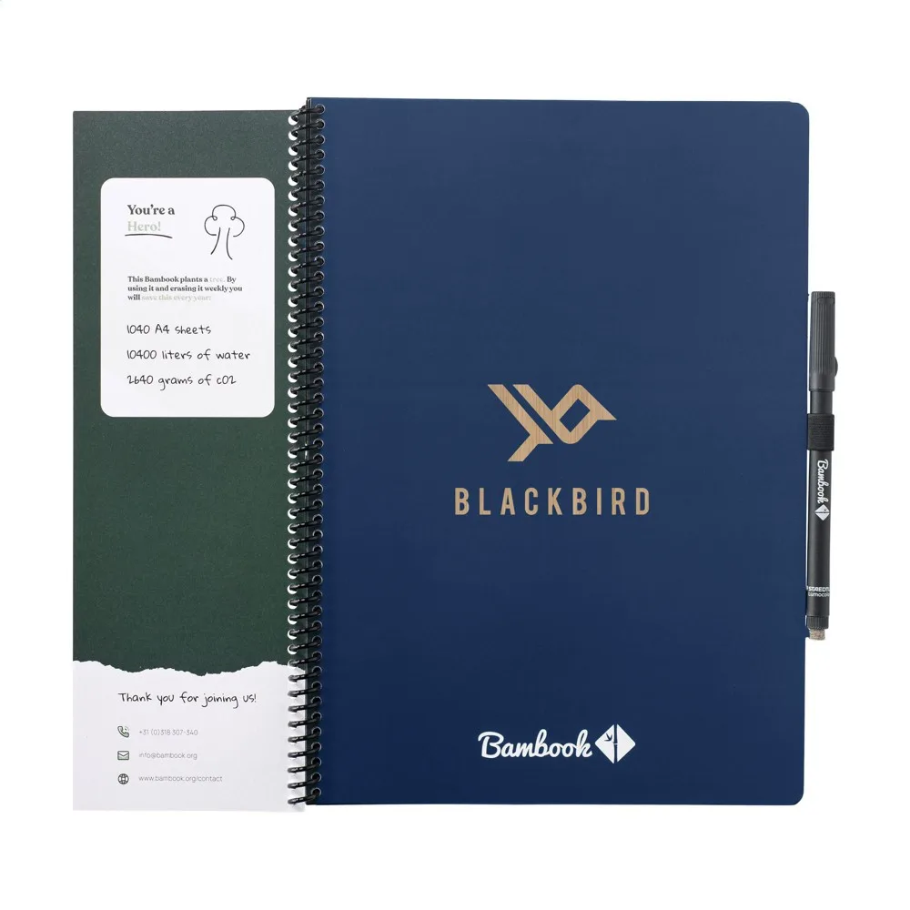 Wiederverwendbares Notizbuch Bambook bedrucken löschbar A4 — Produktfoto 18
