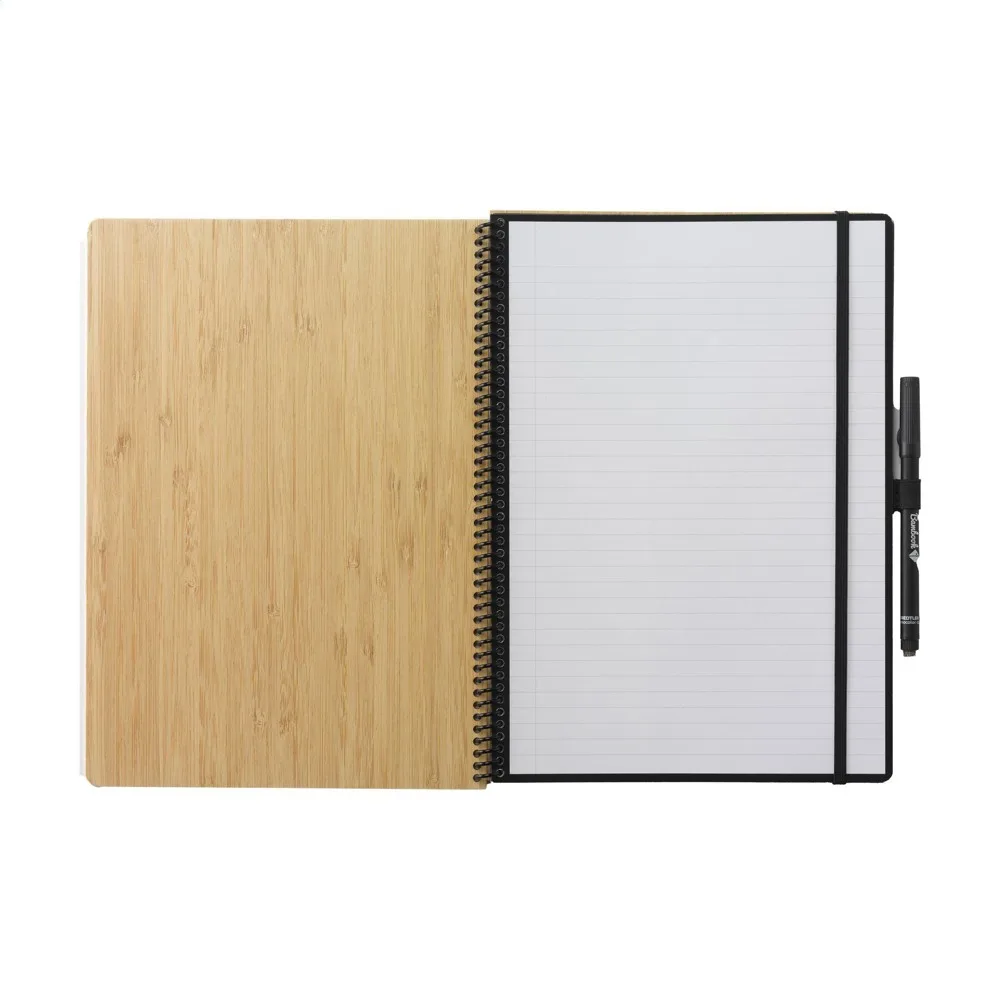 Löschbares Bambook Notizbuch Bedrucken Nachhaltig Bambus A4 — Produktfoto 5