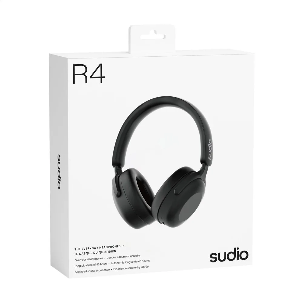 Over-Ear Kopfhörer Sudio R4 bedrucken 40h Akku Recycelt Uni — Produktfoto 4