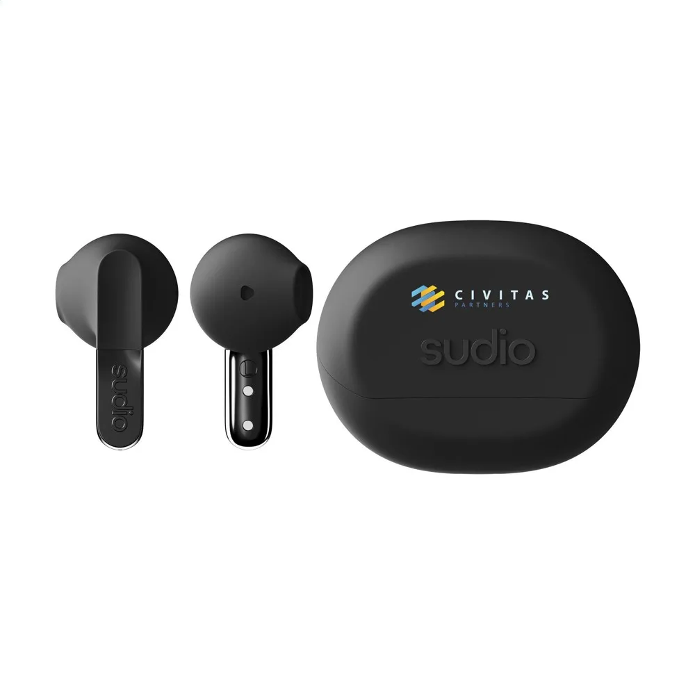 Bluetooth Kopfhörer Sudio N3 bedrucken 30h Akku Recycelt Uni — Produktfoto 3