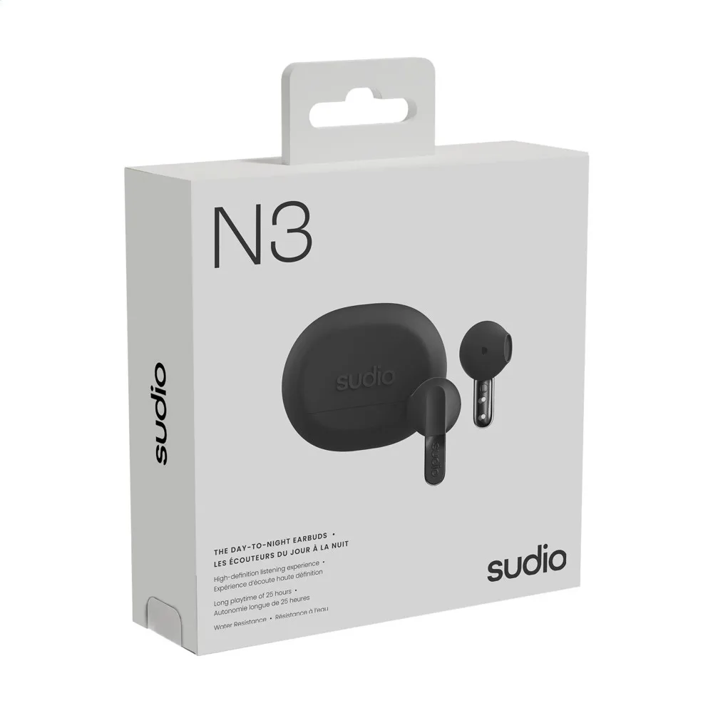 Bluetooth Kopfhörer Sudio N3 bedrucken 30h Akku Recycelt Uni — Produktfoto 6