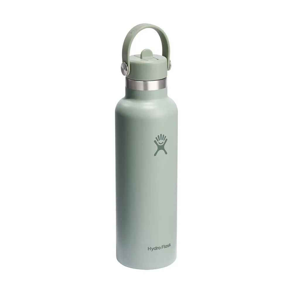 Hydro Flask Standard Mouth with Flex Straw Cap 621 ml waterfles productfoto 12 - Bidons & Shakers Hydro Flask Standard Mouth with Flex Straw Cap 621 ml waterfles — productfoto 12