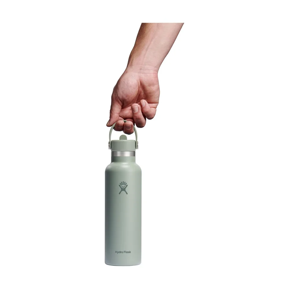 Hydro Flask Standard Mouth with Flex Straw Cap 621 ml waterfles productfoto 13 - Bidons & Shakers Hydro Flask Standard Mouth with Flex Straw Cap 621 ml waterfles — productfoto 13