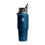 Hydro Flask Wide Mouth Travel Bottle with Flex Straw Cap 946 ml waterfles, indigo