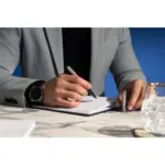 Waterman Graduate Chrom CT balpen - zwarte inkt — productfoto 5