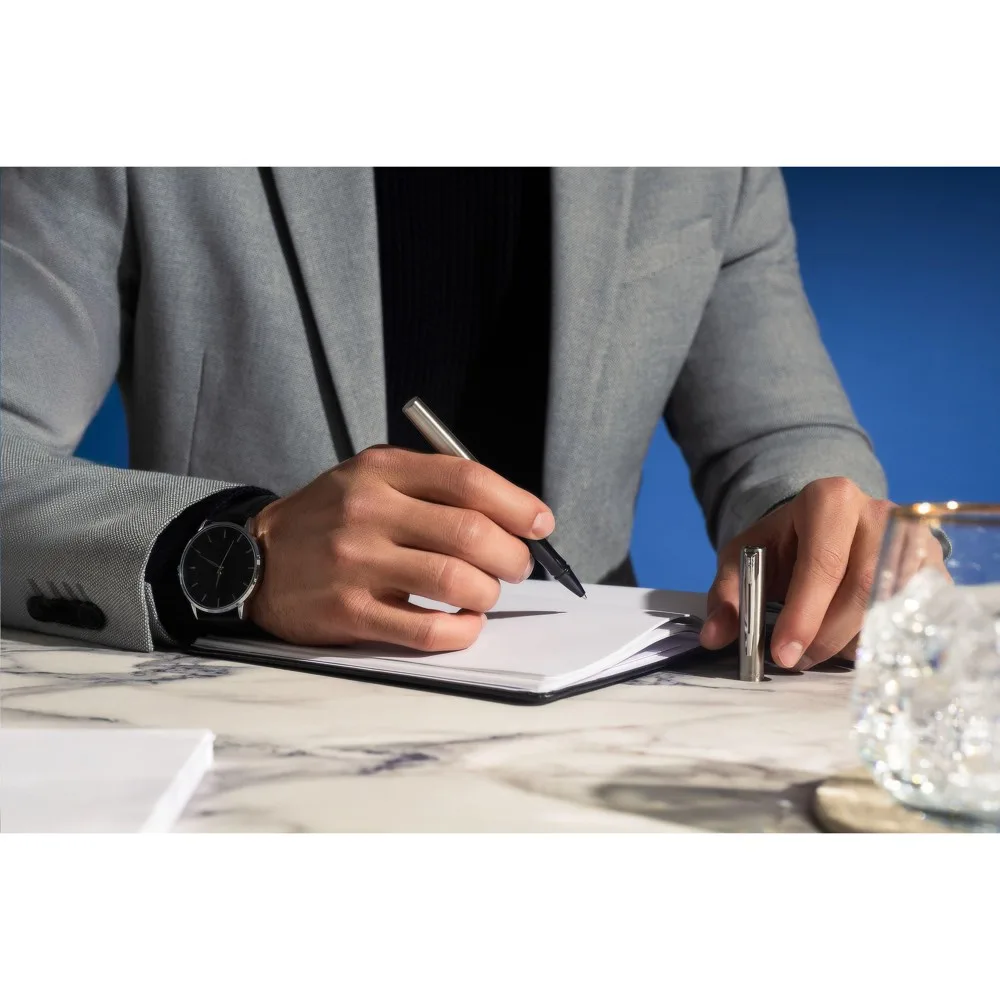 Waterman Graduate Chrom CT balpen - zwarte inkt — productfoto 5