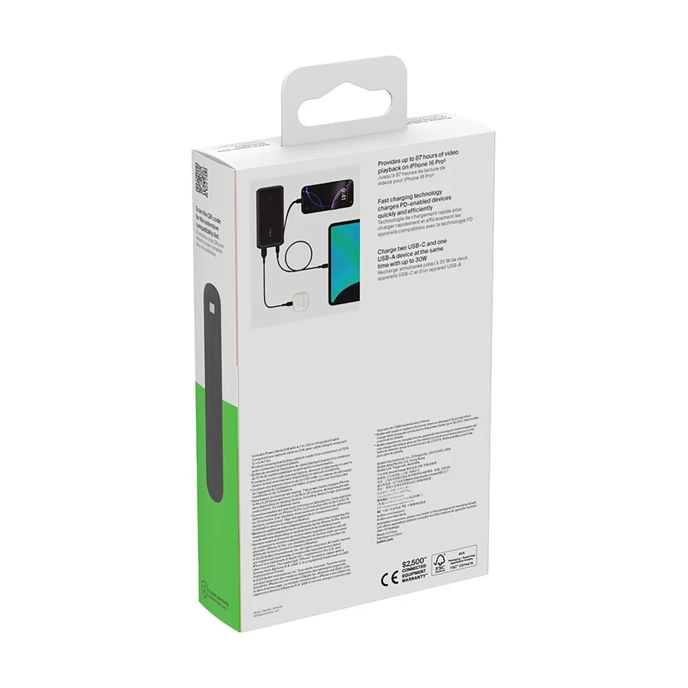 Powerbank Belkin BoostCharge bedrucken USB-C Kabel 20000mAh — Produktfoto 8