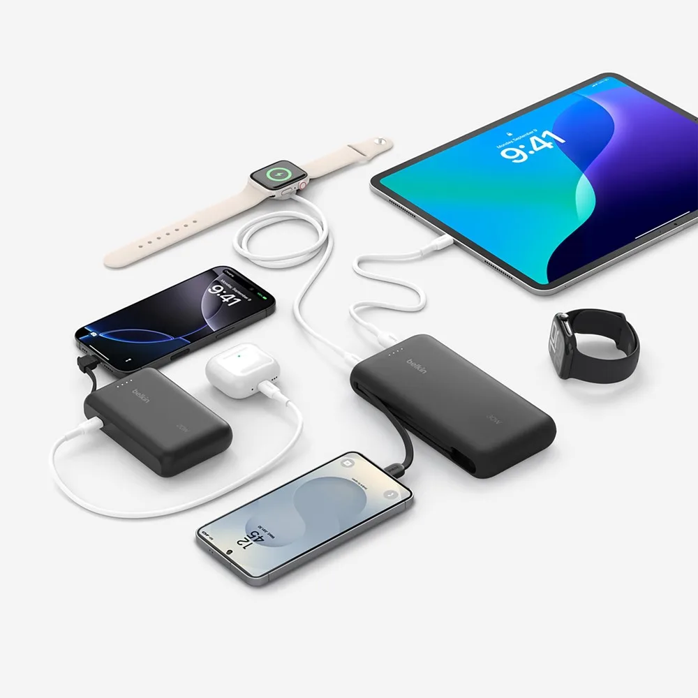 Powerbank Belkin BoostCharge bedrucken USB-C Kabel 20000mAh — Produktfoto 9