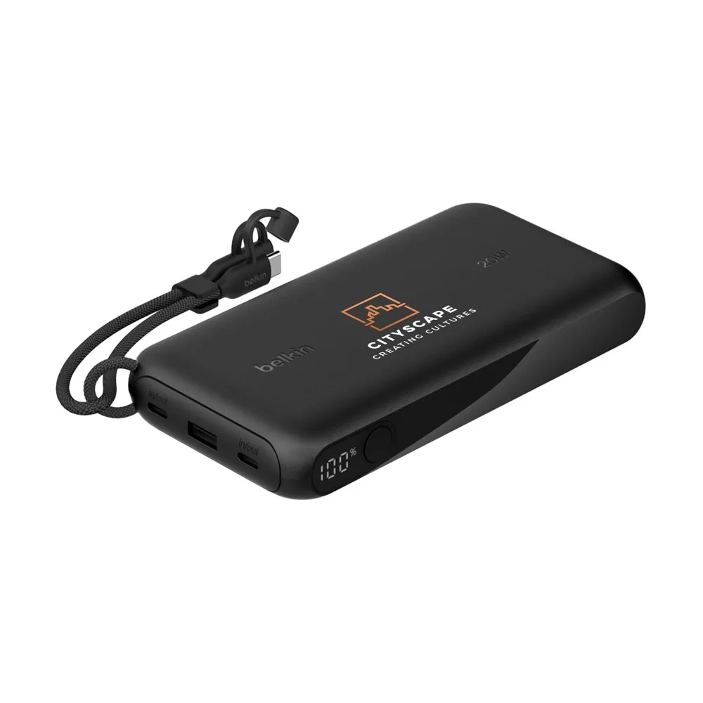 Belkin BoostCharge Powerbank 20K with Display, zwart