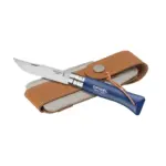 Opinel Colorama No 08 zakmes in een riemetui