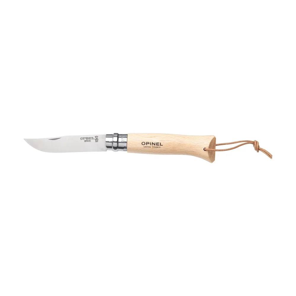 Opinel No 08 Inox Pocket Knife Custom Beech Sheath 19cm — product photo 3