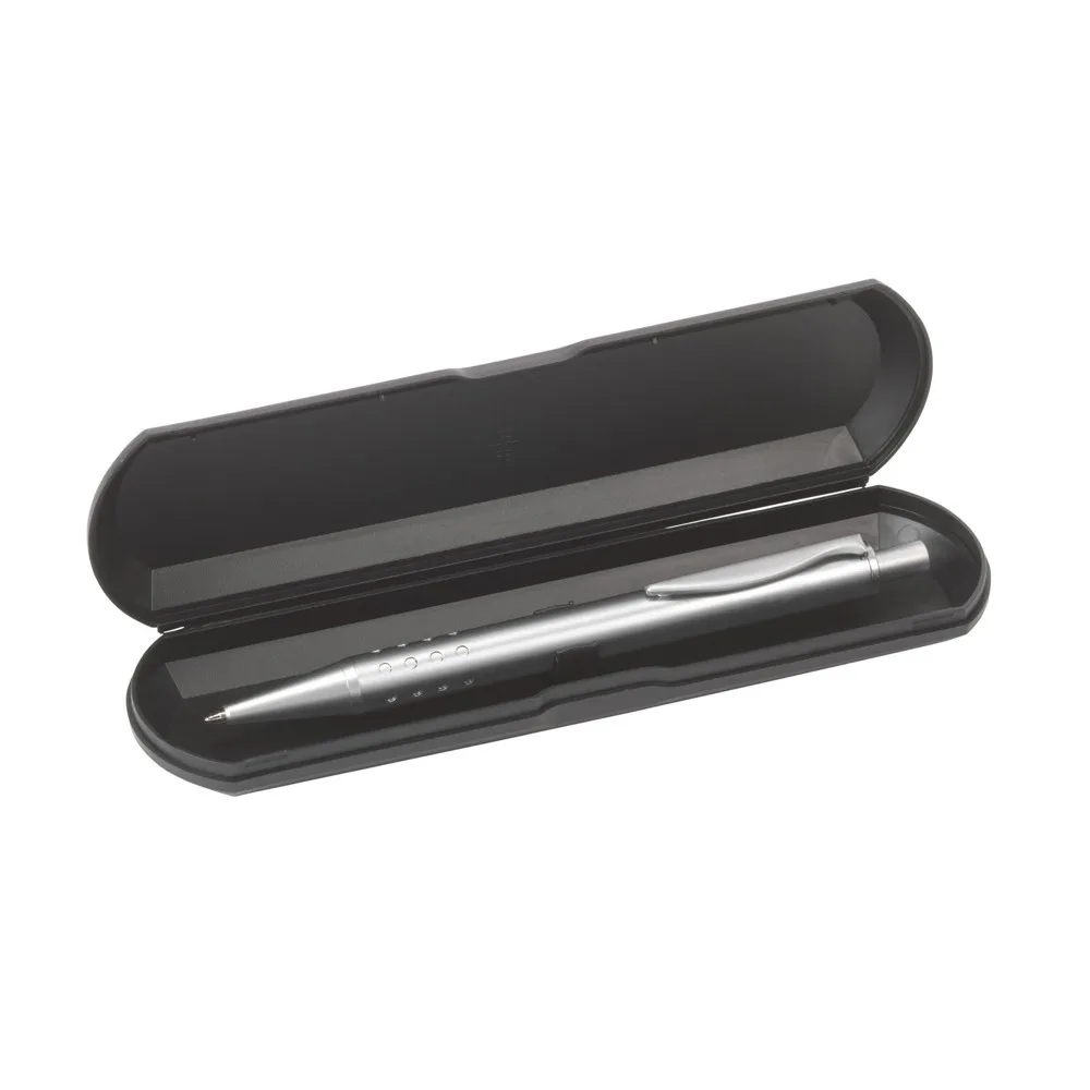 Stifteetui bedrucken Kunststoff schwarz einteilig 1 Stift — Produktfoto 2