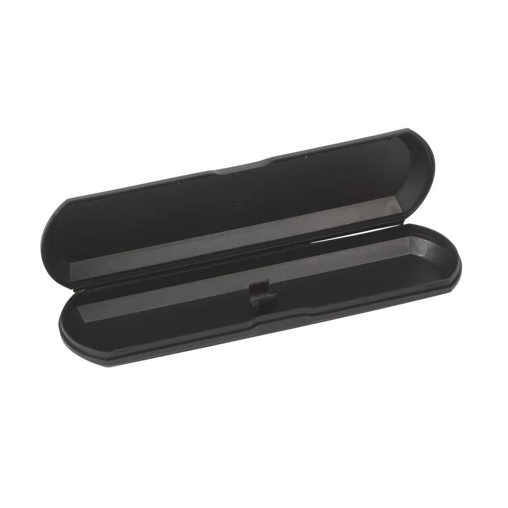 Stifteetui bedrucken Kunststoff schwarz einteilig 1 Stift — Produktfoto 3
