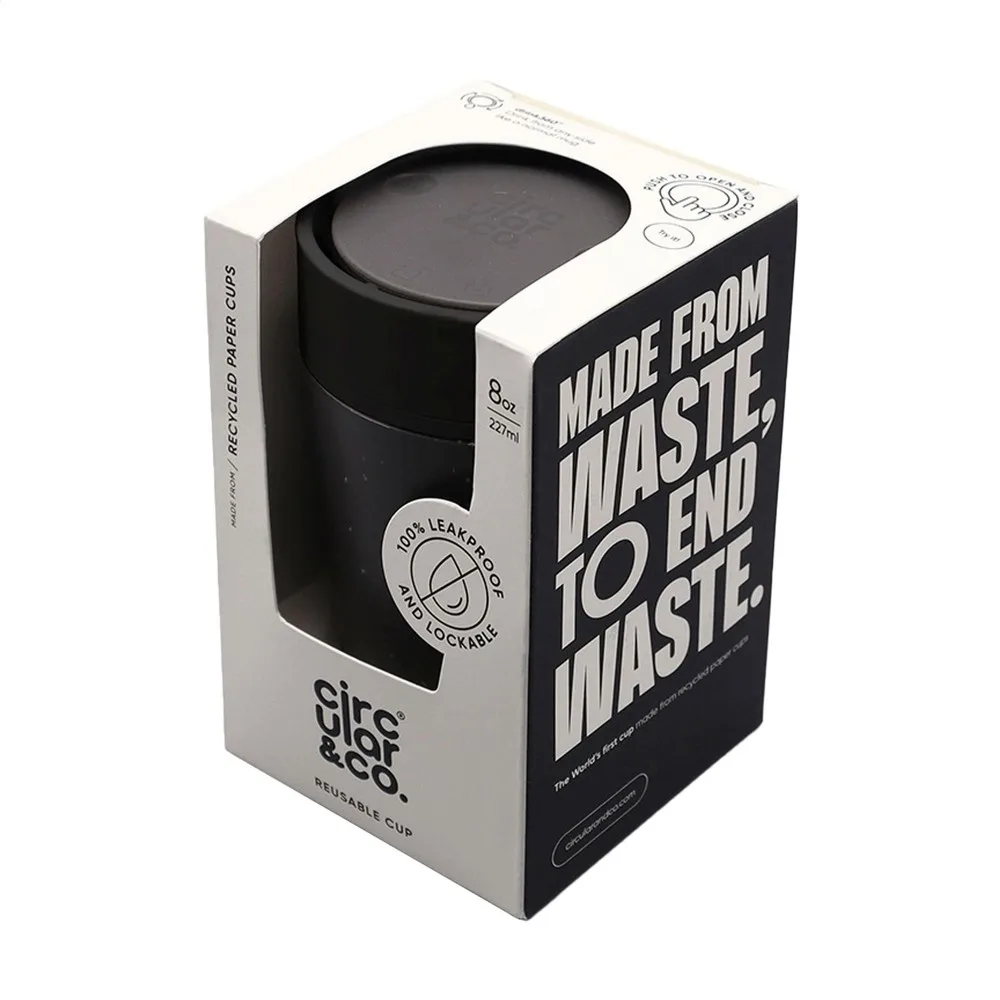 CircularCo Recycled Coffee Cup 227 ml koffiebeker productfoto 12 - Bidons & Shakers Circular&Co Recycled Coffee Cup 227 ml koffiebeker — productfoto 12
