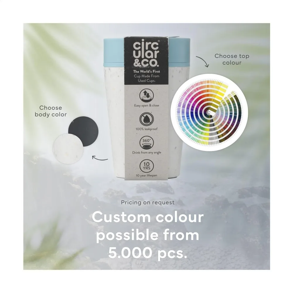 CircularCo Recycled Coffee Cup 227 ml koffiebeker productfoto 15 - Bidons & Shakers Circular&Co Recycled Coffee Cup 227 ml koffiebeker — productfoto 15