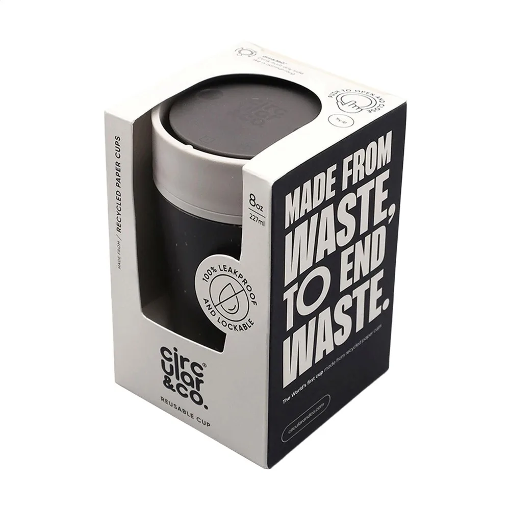 CircularCo Recycled Coffee Cup 227 ml koffiebeker productfoto 27 - Bidons & Shakers Circular&Co Recycled Coffee Cup 227 ml koffiebeker — productfoto 27