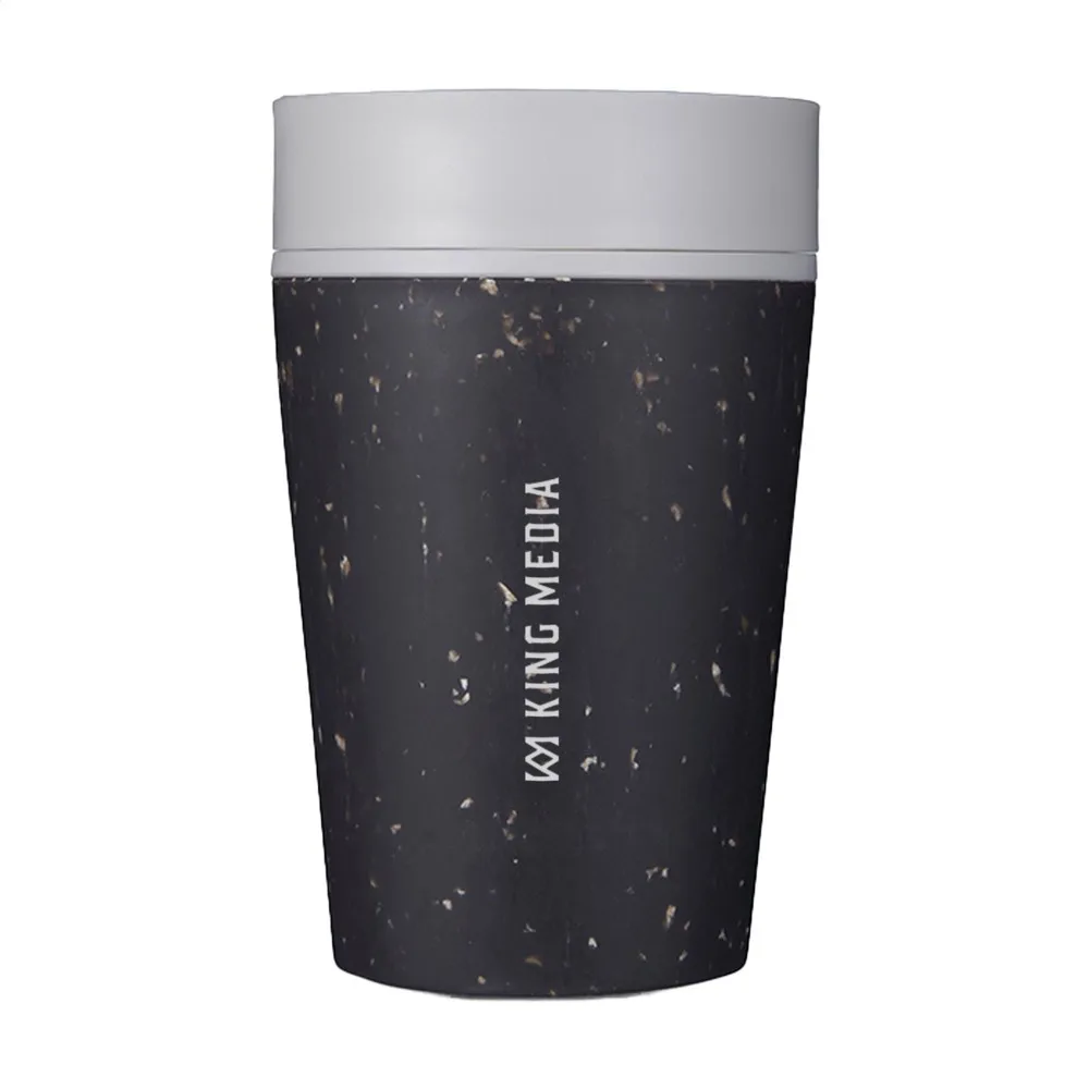 CircularCo Recycled Coffee Cup 227 ml koffiebeker grijswit - Bidons & Shakers Circular&Co Recycled Coffee Cup 227 ml koffiebeker, grijs/wit