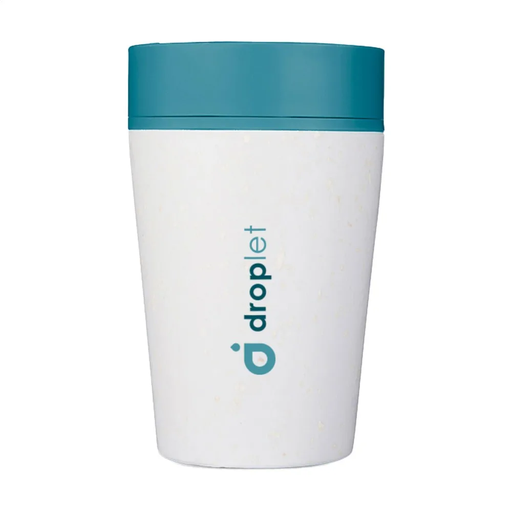 CircularCo Recycled Coffee Cup 227 ml koffiebeker witgroen ± pms 7718u - Bidons & Shakers Circular&Co Recycled Coffee Cup 227 ml koffiebeker, wit/groen (± pms 7718u)