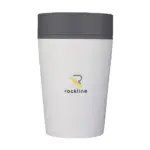 CircularCo Recycled Coffee Cup 227 ml koffiebeker witzwart ± pms process black u - Bidons & Shakers Circular&Co Recycled Coffee Cup 227 ml koffiebeker, wit/zwart (± pms process black u)