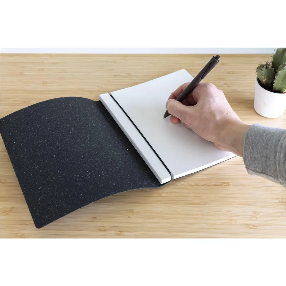 Notizbuch A5 bedrucken Nachfüllbar Recyceltes Leder — Produktfoto 9