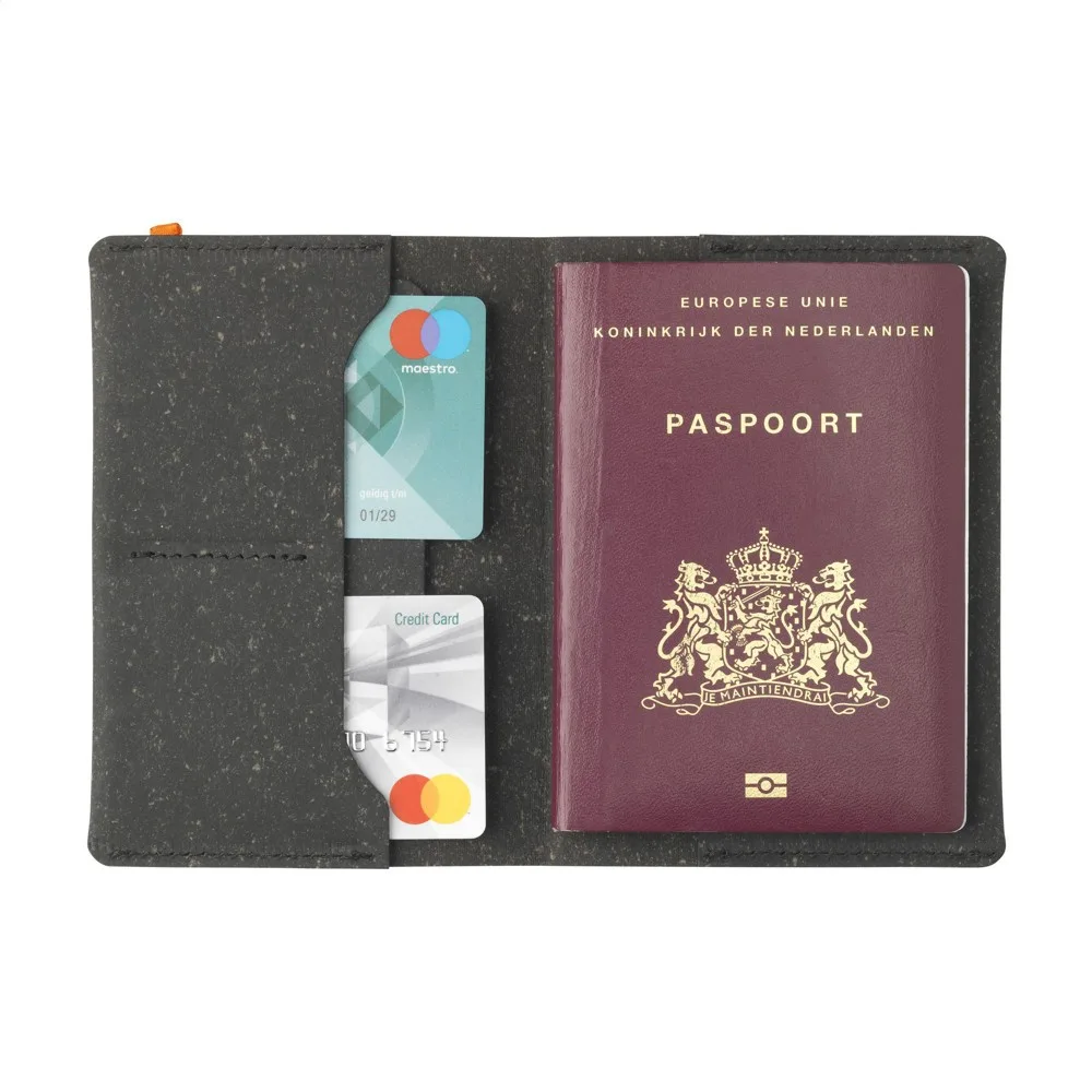 Reisepasshülle Recycled Leather bedrucken nachhaltig B7 — Produktfoto 4