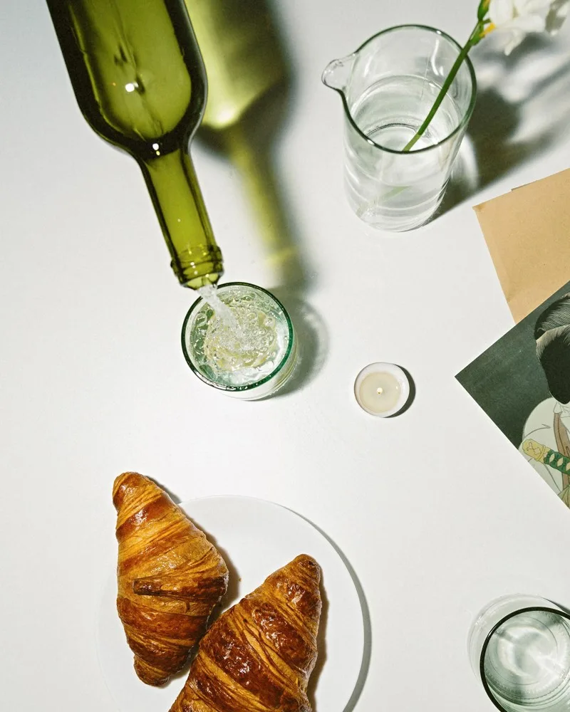 Karaffe Rebottled bedrucken recyceltes Glas Upcycling 600ml — Produktfoto 11