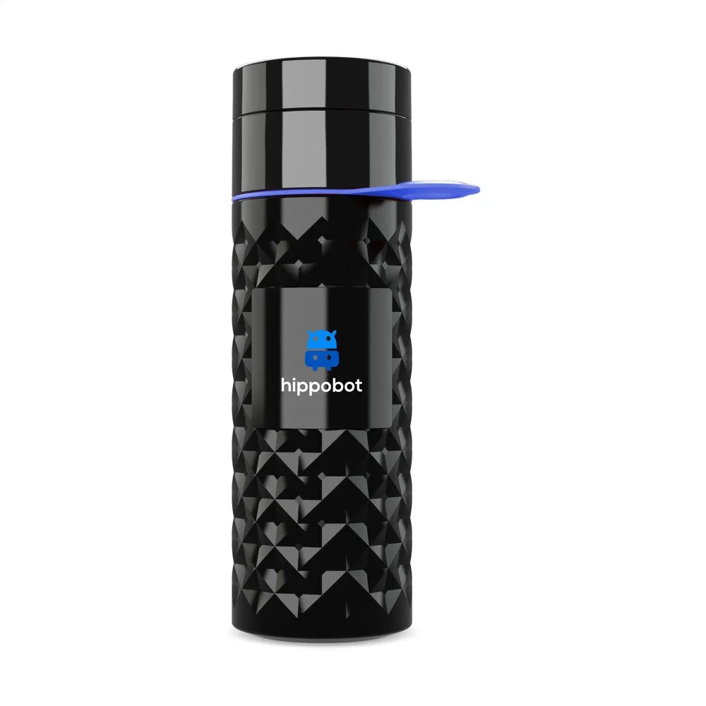 Join The Pipe Nairobi Ring Bottle Black 500ml waterfles zwartblauw ± pms 7461c - Bidons & Shakers Join The Pipe Nairobi Ring Bottle Black 500ml waterfles, zwart/blauw (± pms 7461c)