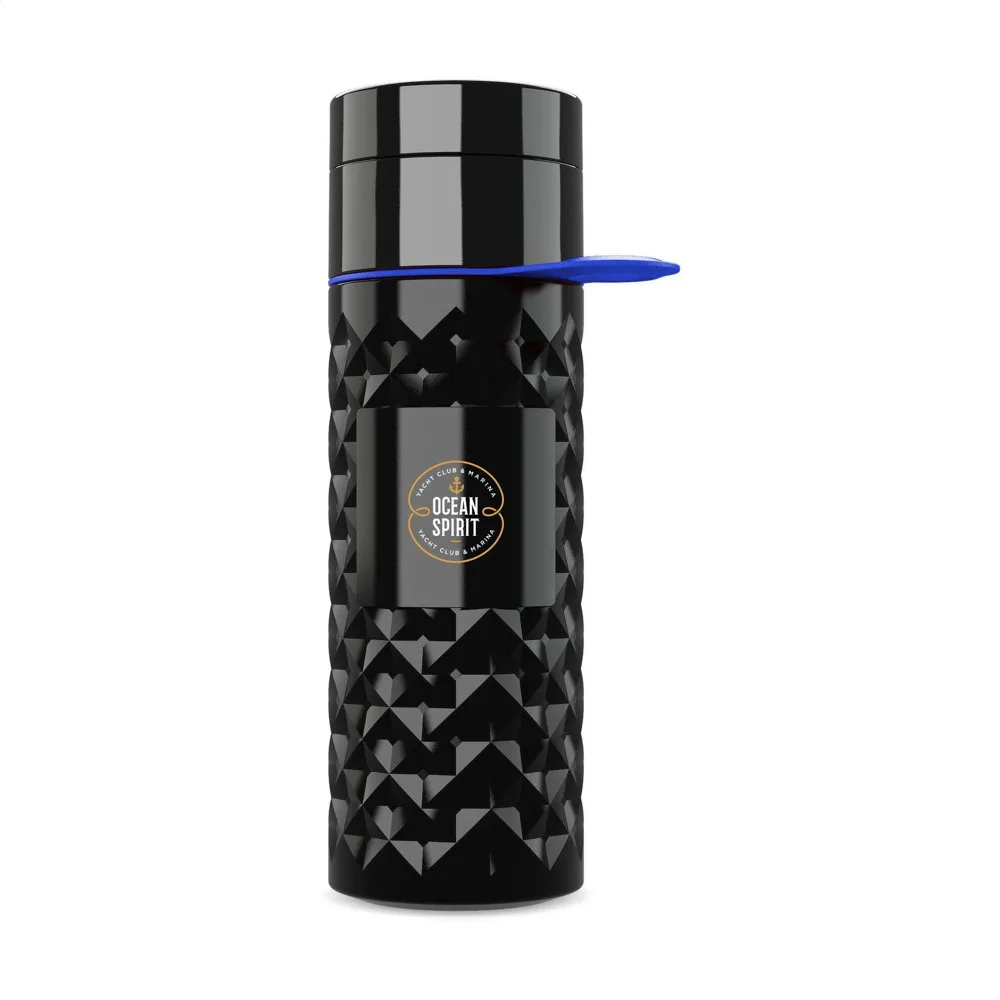 Join The Pipe Nairobi Ring Bottle Black 500ml waterfles zwartdonkerblauw ± pms 287 - Bidons & Shakers Join The Pipe Nairobi Ring Bottle Black 500ml waterfles, zwart/donkerblauw (± pms 287)